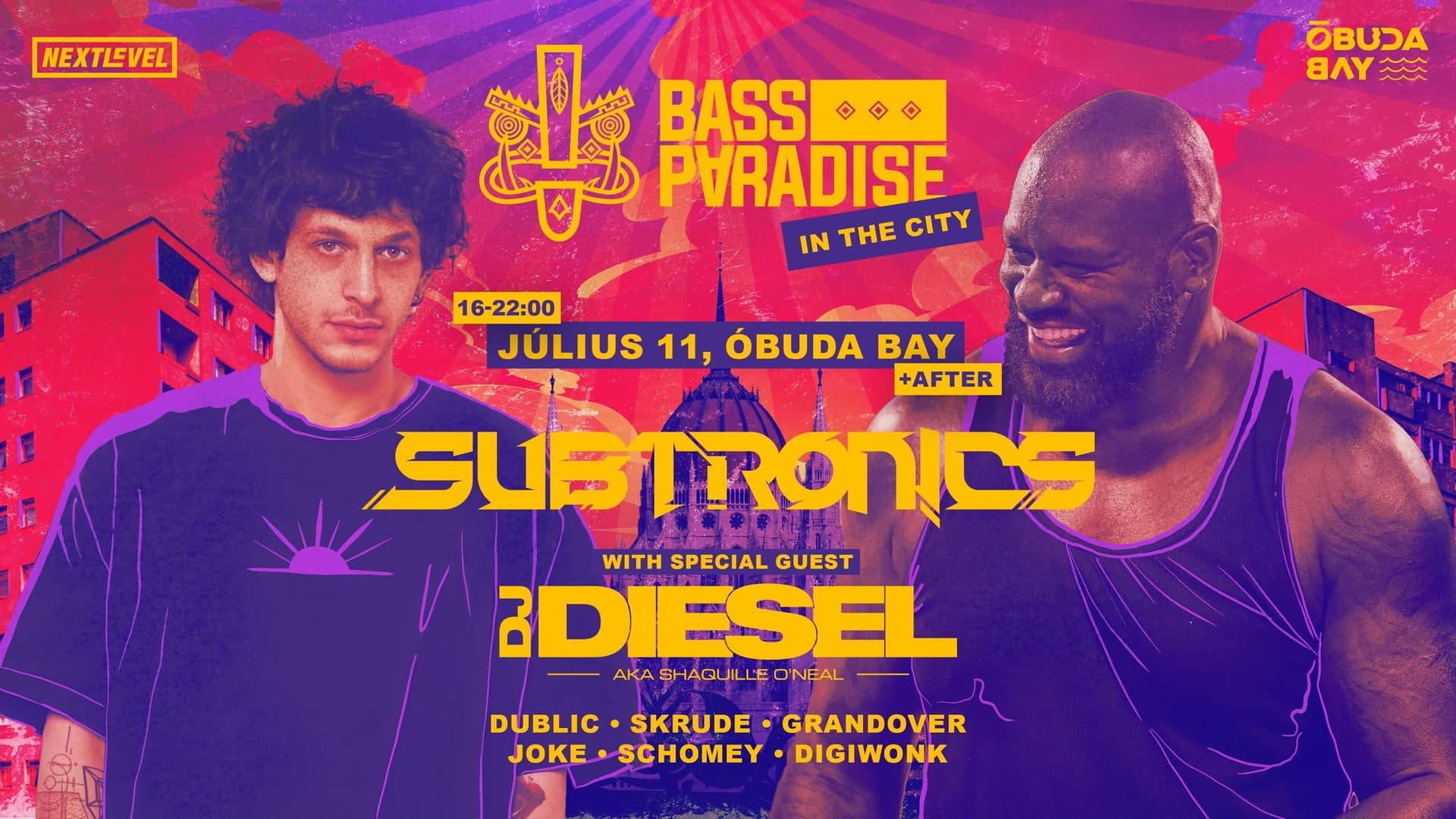 Bass Paradise in the City: Subtronics, Dj Diesel aka Shaquille O'Neal